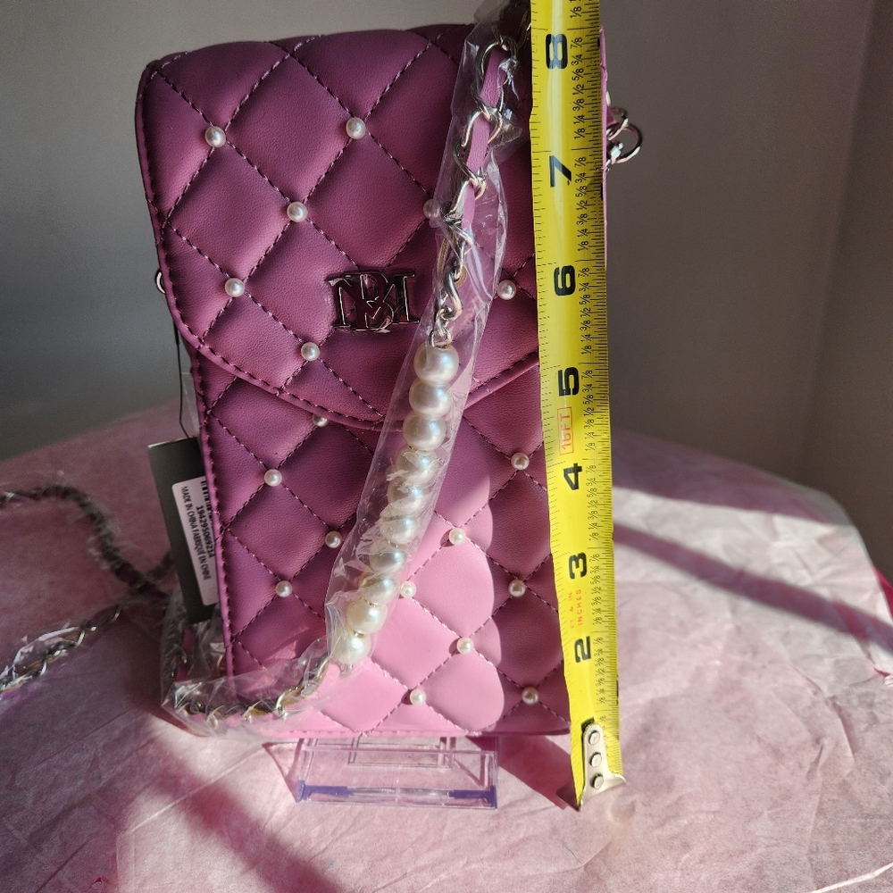 Badgley Mischka Diamond Quilt phone cases, crossbody w/pearls, NWT-SELECT ONE! - Picture 10 of 11